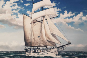 Flying Dutchman sailing