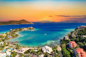 St Thomas US Virgin Islands Drone Aerial